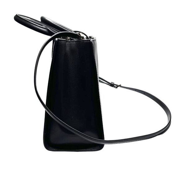 NWT KATE SPADE REEGAN SMOOTH LEATHER SATCHEL BAG IN BLACK - 0S - Picture 3 of 13